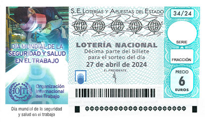 Lotera Nacional - sorteo del sábado 27/04/2024 - 6,00 Euros